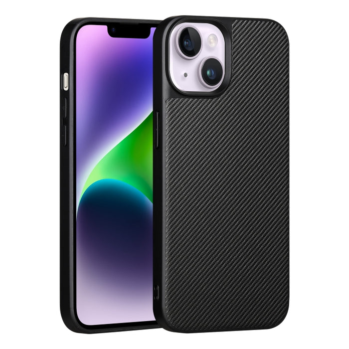 Funda para teléfono con textura de fibra de carbono Kevlar serie ViLi TC