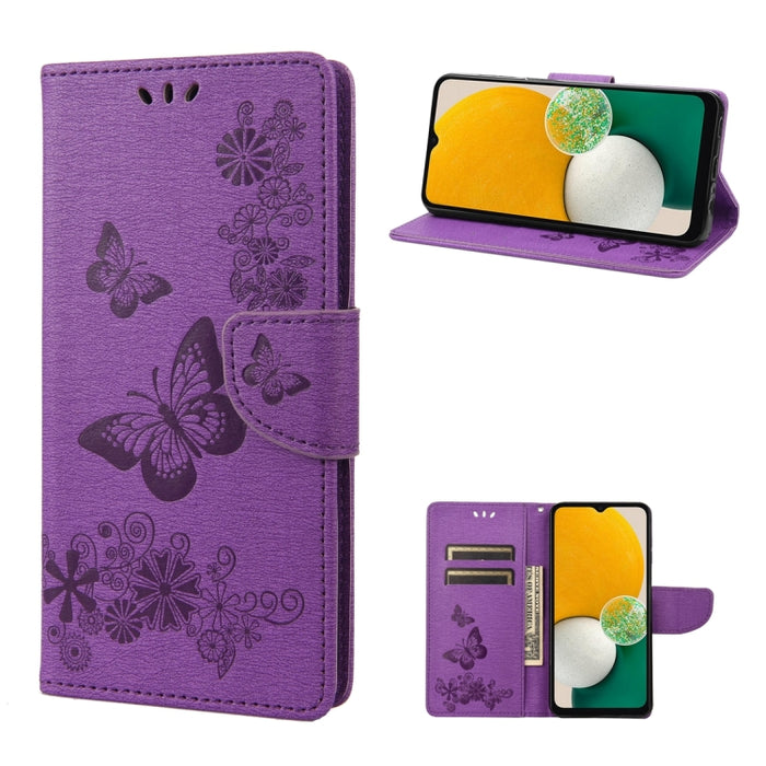 Estuche para teléfono de cuero con tapa horizontal en relieve de mariposa, For Samsung Galaxy A14 5G, For Xiaomi 12T / 12T Pro / Redmi K50 Ultra, For Google Pixel 7 5G, For Google Pixel 7 Pro 5G