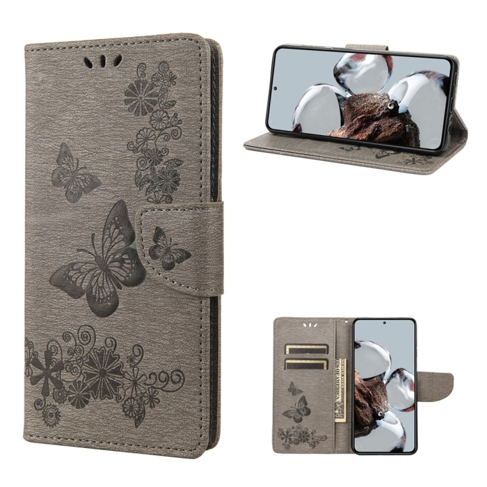 Estuche para teléfono de cuero con tapa horizontal en relieve de mariposa, For Samsung Galaxy A14 5G, For Xiaomi 12T / 12T Pro / Redmi K50 Ultra, For Google Pixel 7 5G, For Google Pixel 7 Pro 5G