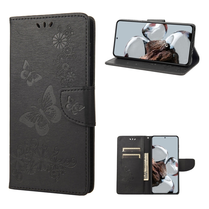 Estuche para teléfono de cuero con tapa horizontal en relieve de mariposa, For Samsung Galaxy A14 5G, For Xiaomi 12T / 12T Pro / Redmi K50 Ultra, For Google Pixel 7 5G, For Google Pixel 7 Pro 5G