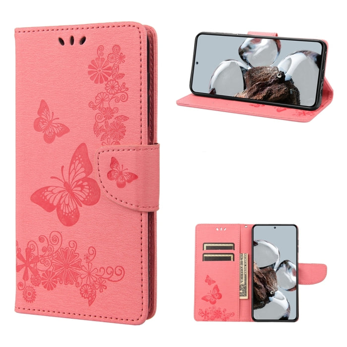 Estuche para teléfono de cuero con tapa horizontal en relieve de mariposa, For Samsung Galaxy A14 5G, For Xiaomi 12T / 12T Pro / Redmi K50 Ultra, For Google Pixel 7 5G, For Google Pixel 7 Pro 5G