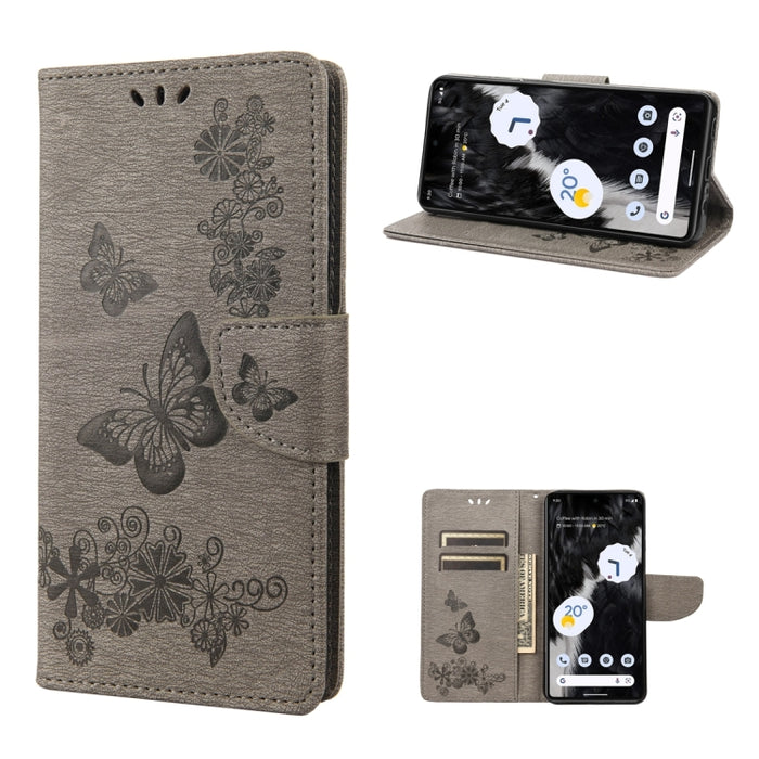 Estuche para teléfono de cuero con tapa horizontal en relieve de mariposa, For Samsung Galaxy A14 5G, For Xiaomi 12T / 12T Pro / Redmi K50 Ultra, For Google Pixel 7 5G, For Google Pixel 7 Pro 5G