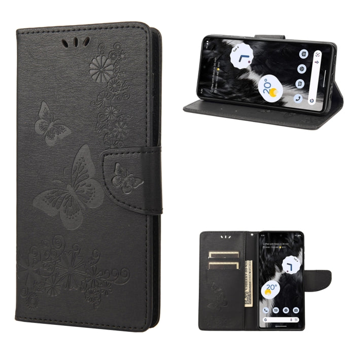 Estuche para teléfono de cuero con tapa horizontal en relieve de mariposa, For Samsung Galaxy A14 5G, For Xiaomi 12T / 12T Pro / Redmi K50 Ultra, For Google Pixel 7 5G, For Google Pixel 7 Pro 5G