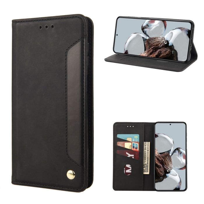 Estuche para teléfono de cuero con empalme de sensación de piel, For Samsung Galaxy A14 5G, For Xiaomi 12T / 12T Pro / Redmi K50 Ultra, For Google Pixel 7 5G, For Google Pixel 7 Pro 5G