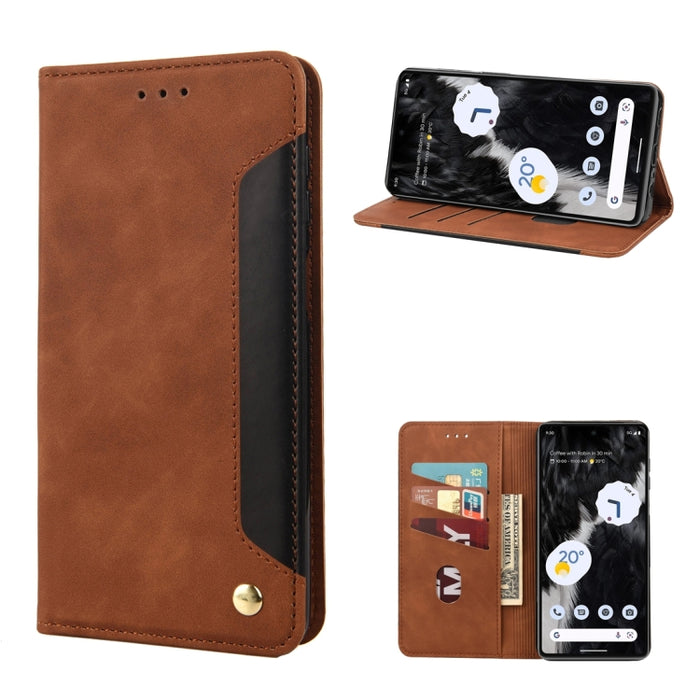 Estuche para teléfono de cuero con empalme de sensación de piel, For Samsung Galaxy A14 5G, For Xiaomi 12T / 12T Pro / Redmi K50 Ultra, For Google Pixel 7 5G, For Google Pixel 7 Pro 5G
