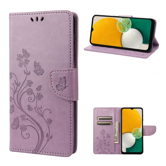 Estuche para teléfono con tapa de cuero con estampado de flores de mariposa, For Samsung Galaxy A14 5G, For Xiaomi 12T / 12T Pro / Redmi K50 Ultra, For Google Pixel 7 5G, For Google Pixel 7 Pro 5G