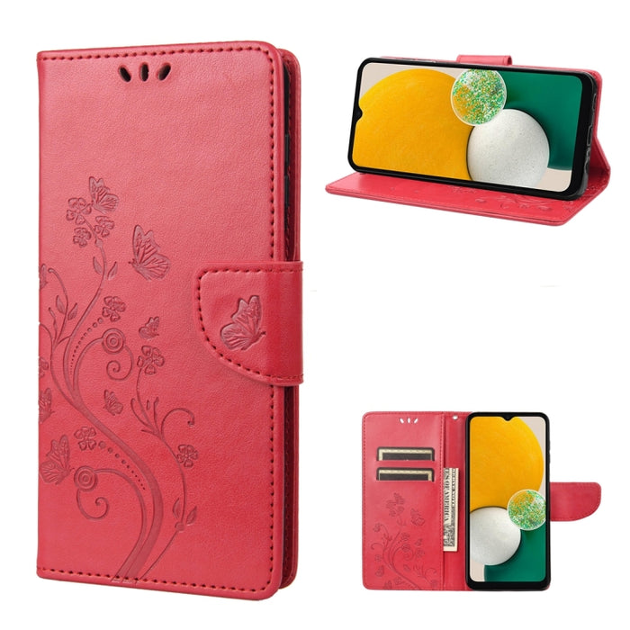 Estuche para teléfono con tapa de cuero con estampado de flores de mariposa, For Samsung Galaxy A14 5G, For Xiaomi 12T / 12T Pro / Redmi K50 Ultra, For Google Pixel 7 5G, For Google Pixel 7 Pro 5G