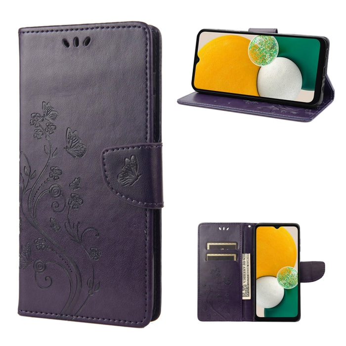 Estuche para teléfono con tapa de cuero con estampado de flores de mariposa, For Samsung Galaxy A14 5G, For Xiaomi 12T / 12T Pro / Redmi K50 Ultra, For Google Pixel 7 5G, For Google Pixel 7 Pro 5G