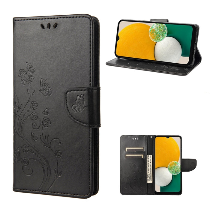 Estuche para teléfono con tapa de cuero con estampado de flores de mariposa, For Samsung Galaxy A14 5G, For Xiaomi 12T / 12T Pro / Redmi K50 Ultra, For Google Pixel 7 5G, For Google Pixel 7 Pro 5G