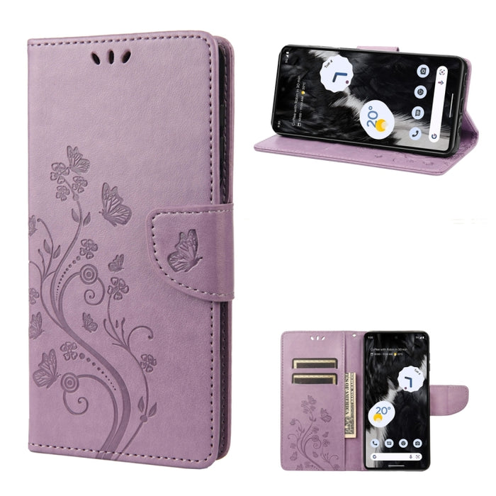Estuche para teléfono con tapa de cuero con estampado de flores de mariposa, For Samsung Galaxy A14 5G, For Xiaomi 12T / 12T Pro / Redmi K50 Ultra, For Google Pixel 7 5G, For Google Pixel 7 Pro 5G