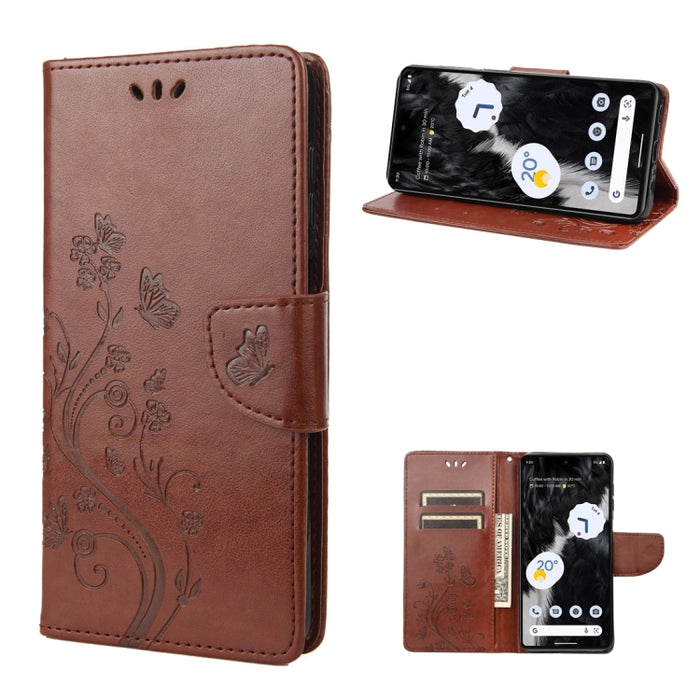 Estuche para teléfono con tapa de cuero con estampado de flores de mariposa, For Samsung Galaxy A14 5G, For Xiaomi 12T / 12T Pro / Redmi K50 Ultra, For Google Pixel 7 5G, For Google Pixel 7 Pro 5G