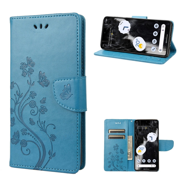 Estuche para teléfono con tapa de cuero con estampado de flores de mariposa, For Samsung Galaxy A14 5G, For Xiaomi 12T / 12T Pro / Redmi K50 Ultra, For Google Pixel 7 5G, For Google Pixel 7 Pro 5G