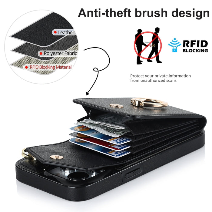 Caja del teléfono con ranura para tarjeta RFID antirrobo