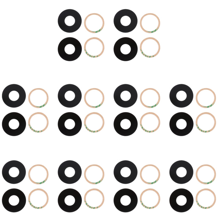 Lente de cámara trasera de 10 piezas, For Xiaomi Redmi Note 11SE, For Xiaomi Poco F4 GT, For Xiaomi Redmi K40S/Poco F4, For Xiaomi Redmi Note 11E/Redmi 10 5G/Redmi 11 Prime 5G, For Xiaomi Black Shark 4S/Black Shark 4S Pro, For OPPO Reno7 5G/Reno7 5G Ch...