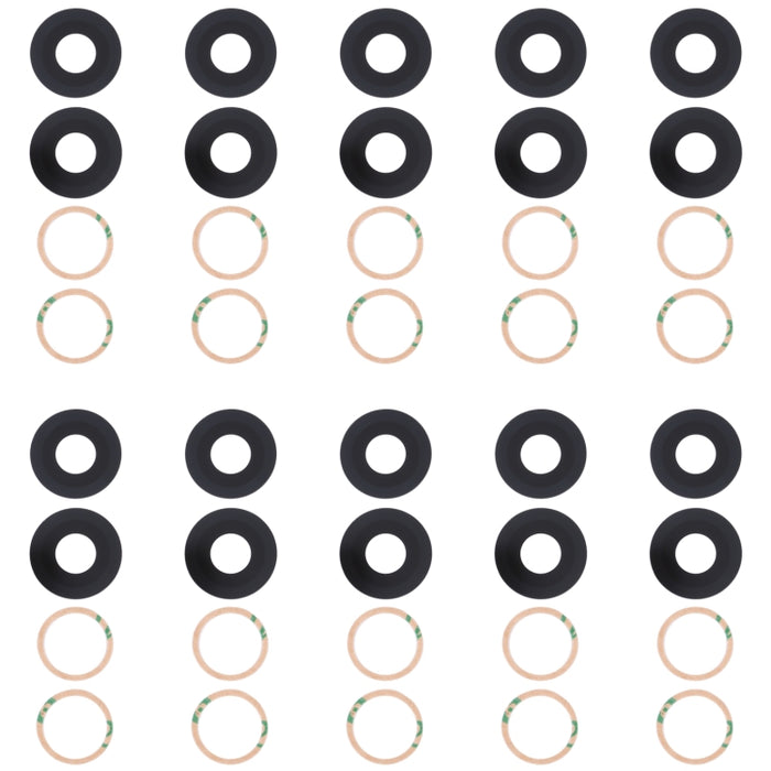 Lente de cámara trasera de 10 piezas, For Xiaomi Redmi Note 11SE, For Xiaomi Poco F4 GT, For Xiaomi Redmi K40S/Poco F4, For Xiaomi Redmi Note 11E/Redmi 10 5G/Redmi 11 Prime 5G, For Xiaomi Black Shark 4S/Black Shark 4S Pro, For OPPO Reno7 5G/Reno7 5G Ch...