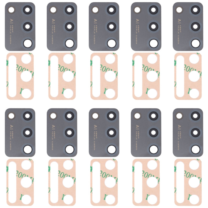 Lente de cámara trasera de 10 piezas, For Xiaomi Redmi Note 11SE, For Xiaomi Poco F4 GT, For Xiaomi Redmi K40S/Poco F4, For Xiaomi Redmi Note 11E/Redmi 10 5G/Redmi 11 Prime 5G, For Xiaomi Black Shark 4S/Black Shark 4S Pro, For OPPO Reno7 5G/Reno7 5G Ch...