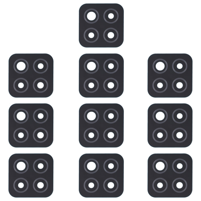 Lente de cámara trasera de 10 piezas, For Xiaomi Redmi Note 11SE, For Xiaomi Poco F4 GT, For Xiaomi Redmi K40S/Poco F4, For Xiaomi Redmi Note 11E/Redmi 10 5G/Redmi 11 Prime 5G, For Xiaomi Black Shark 4S/Black Shark 4S Pro, For OPPO Reno7 5G/Reno7 5G Ch...