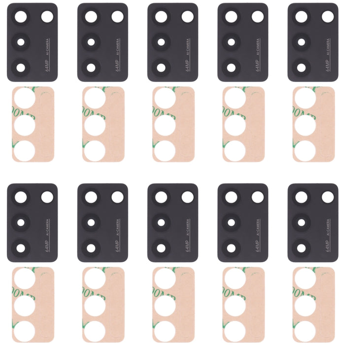 Lente de cámara trasera de 10 piezas, For Xiaomi Redmi Note 11SE, For Xiaomi Poco F4 GT, For Xiaomi Redmi K40S/Poco F4, For Xiaomi Redmi Note 11E/Redmi 10 5G/Redmi 11 Prime 5G, For Xiaomi Black Shark 4S/Black Shark 4S Pro, For OPPO Reno7 5G/Reno7 5G Ch...