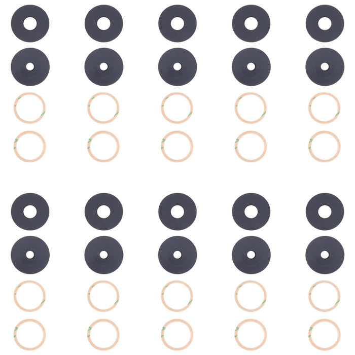 Lente de cámara trasera de 10 piezas, For Xiaomi Redmi Note 11SE, For Xiaomi Poco F4 GT, For Xiaomi Redmi K40S/Poco F4, For Xiaomi Redmi Note 11E/Redmi 10 5G/Redmi 11 Prime 5G, For Xiaomi Black Shark 4S/Black Shark 4S Pro, For OPPO Reno7 5G/Reno7 5G Ch...