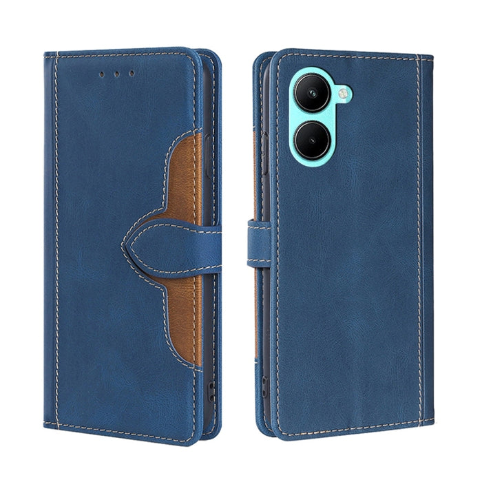 Estuche para teléfono de cuero con hebilla magnética y sensación de piel, For Motorola Moto E32 India/E22s 4G Global, For OPPO A17, For OPPO K10x 5G, For Realme C33 4G, For vivo V25 5G/V25e 5G, For vivo Y16 4G/Y02s 4G, For vivo Y55 4G                  ...