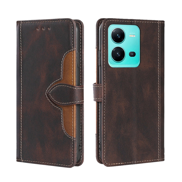 Estuche para teléfono de cuero con hebilla magnética y sensación de piel, For Motorola Moto E32 India/E22s 4G Global, For OPPO A17, For OPPO K10x 5G, For Realme C33 4G, For vivo V25 5G/V25e 5G, For vivo Y16 4G/Y02s 4G, For vivo Y55 4G                  ...
