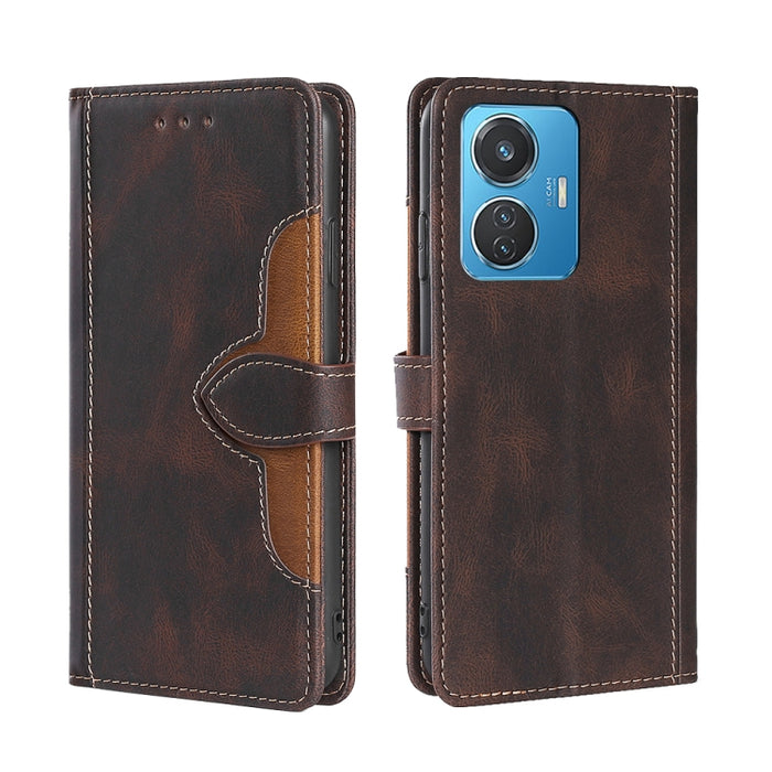 Estuche para teléfono de cuero con hebilla magnética y sensación de piel, For Motorola Moto E32 India/E22s 4G Global, For OPPO A17, For OPPO K10x 5G, For Realme C33 4G, For vivo V25 5G/V25e 5G, For vivo Y16 4G/Y02s 4G, For vivo Y55 4G                  ...