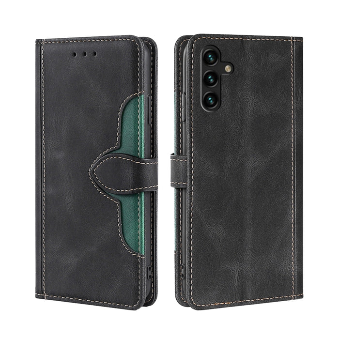 Estuche para teléfono de cuero con hebilla magnética y sensación de piel, For Motorola Moto E32 India/E22s 4G Global, For OPPO A17, For OPPO K10x 5G, For Realme C33 4G, For vivo V25 5G/V25e 5G, For vivo Y16 4G/Y02s 4G, For vivo Y55 4G                  ...