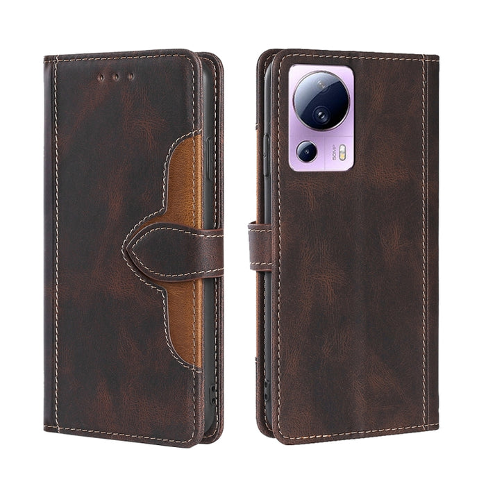 Estuche para teléfono de cuero con hebilla magnética y sensación de piel, For Motorola Moto E32 India/E22s 4G Global, For OPPO A17, For OPPO K10x 5G, For Realme C33 4G, For vivo V25 5G/V25e 5G, For vivo Y16 4G/Y02s 4G, For vivo Y55 4G                  ...