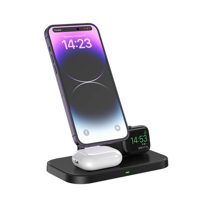 WA22 3 en 1 soporte magnético para teléfono con cargador inalámbrico