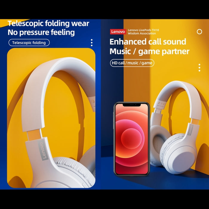 Lenovo TH10 Wireless Bluetooth Gaming Bass Music Deportes Auriculares con cancelación de ruido