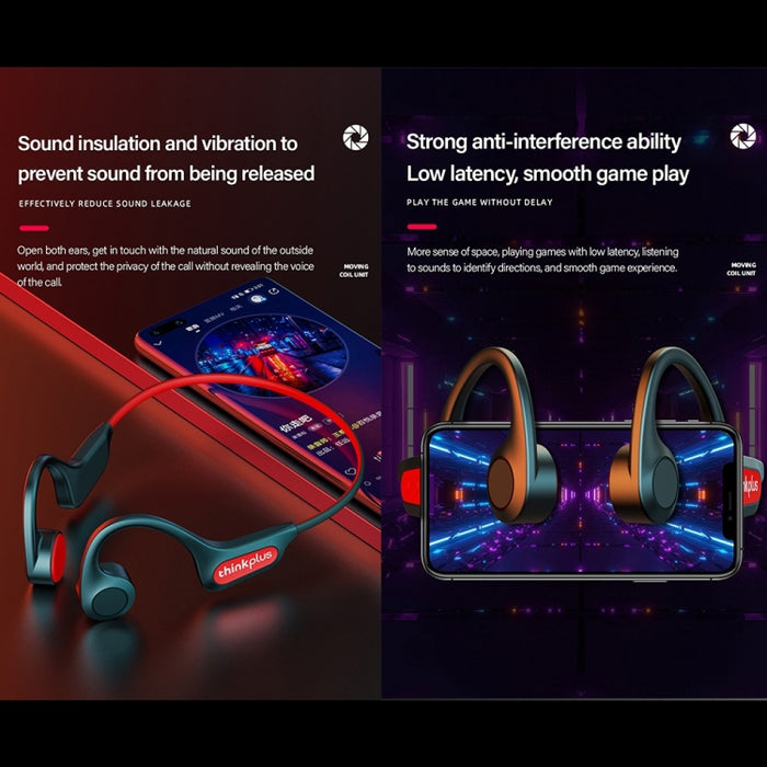 Lenovo X3 Pro Bone Conduction Wireless Bluetooth 5.3 Auriculares deportivos con micrófono