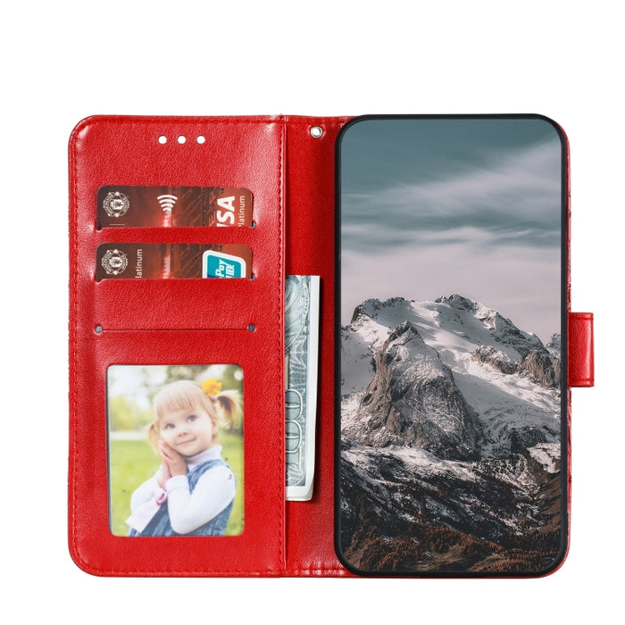 Estuche de cuero para teléfono Sun Mandala Repujado