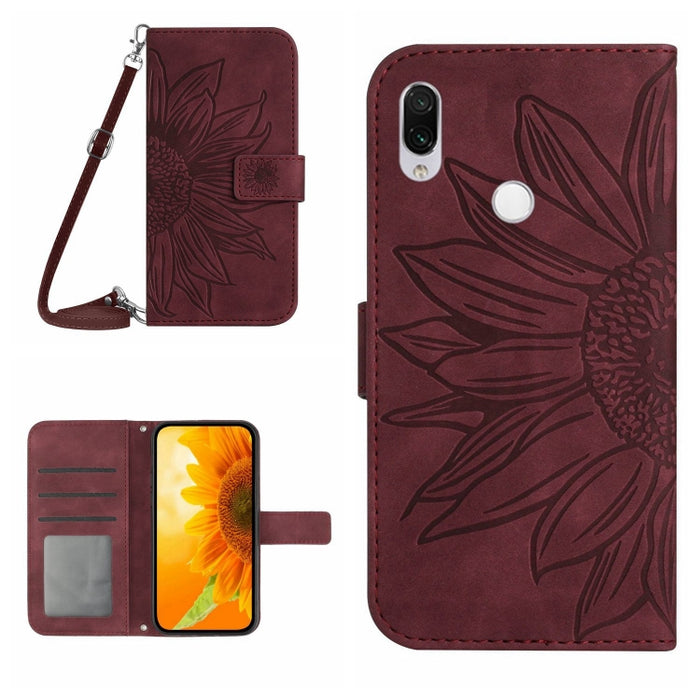 Skin Feel Sun Flower Pattern Flip Funda de cuero para teléfono con cordón, For Xiaomi Redmi A1+, For Xiaomi Redmi K30 Pro / Poco F2 Pro, For Xiaomi Redmi K40 / K40 Pro / Poco F3 / F3 Pro / 11i / 11X / 11X Pro, For Xiaomi Redmi K40 / K40 Pro /          ...