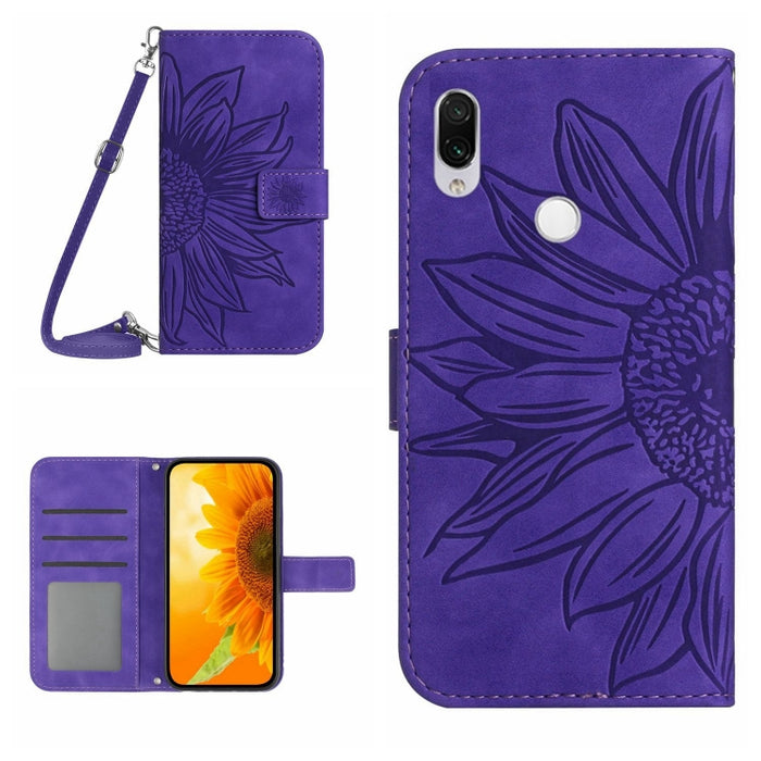 Skin Feel Sun Flower Pattern Flip Funda de cuero para teléfono con cordón, For Xiaomi Redmi A1+, For Xiaomi Redmi K30 Pro / Poco F2 Pro, For Xiaomi Redmi K40 / K40 Pro / Poco F3 / F3 Pro / 11i / 11X / 11X Pro, For Xiaomi Redmi K40 / K40 Pro /          ...