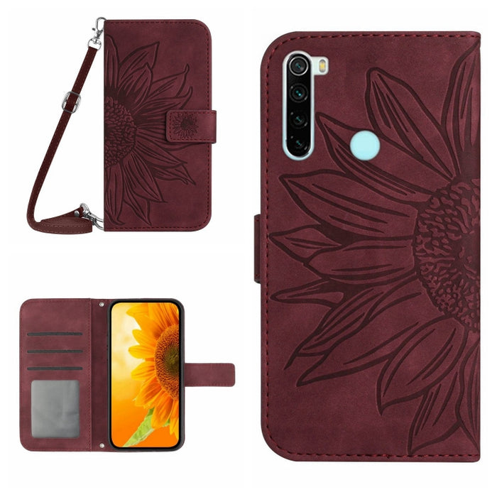 Skin Feel Sun Flower Pattern Flip Funda de cuero para teléfono con cordón, For Xiaomi Redmi A1+, For Xiaomi Redmi K30 Pro / Poco F2 Pro, For Xiaomi Redmi K40 / K40 Pro / Poco F3 / F3 Pro / 11i / 11X / 11X Pro, For Xiaomi Redmi K40 / K40 Pro /          ...