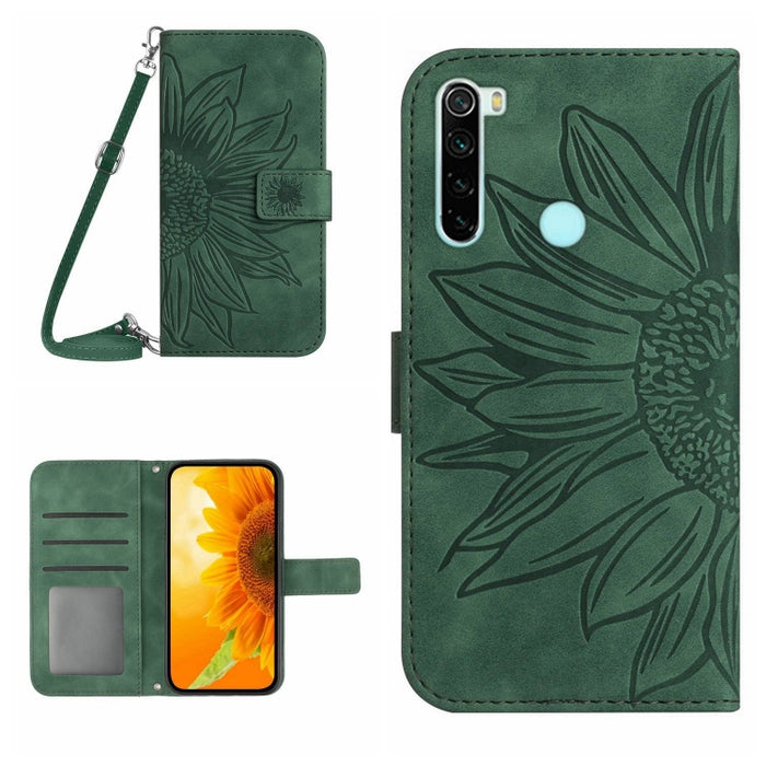 Skin Feel Sun Flower Pattern Flip Funda de cuero para teléfono con cordón, For Xiaomi Redmi A1+, For Xiaomi Redmi K30 Pro / Poco F2 Pro, For Xiaomi Redmi K40 / K40 Pro / Poco F3 / F3 Pro / 11i / 11X / 11X Pro, For Xiaomi Redmi K40 / K40 Pro /          ...