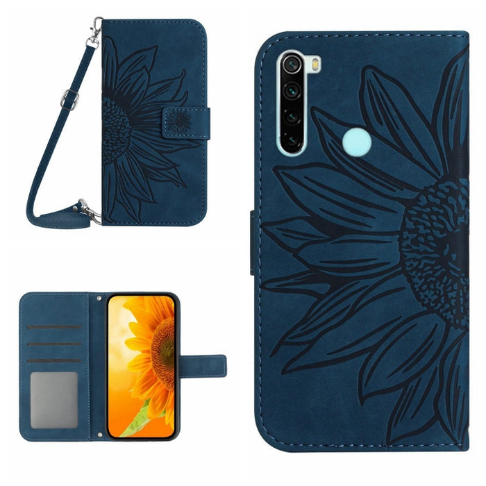 Skin Feel Sun Flower Pattern Flip Funda de cuero para teléfono con cordón, For Xiaomi Redmi A1+, For Xiaomi Redmi K30 Pro / Poco F2 Pro, For Xiaomi Redmi K40 / K40 Pro / Poco F3 / F3 Pro / 11i / 11X / 11X Pro, For Xiaomi Redmi K40 / K40 Pro /          ...