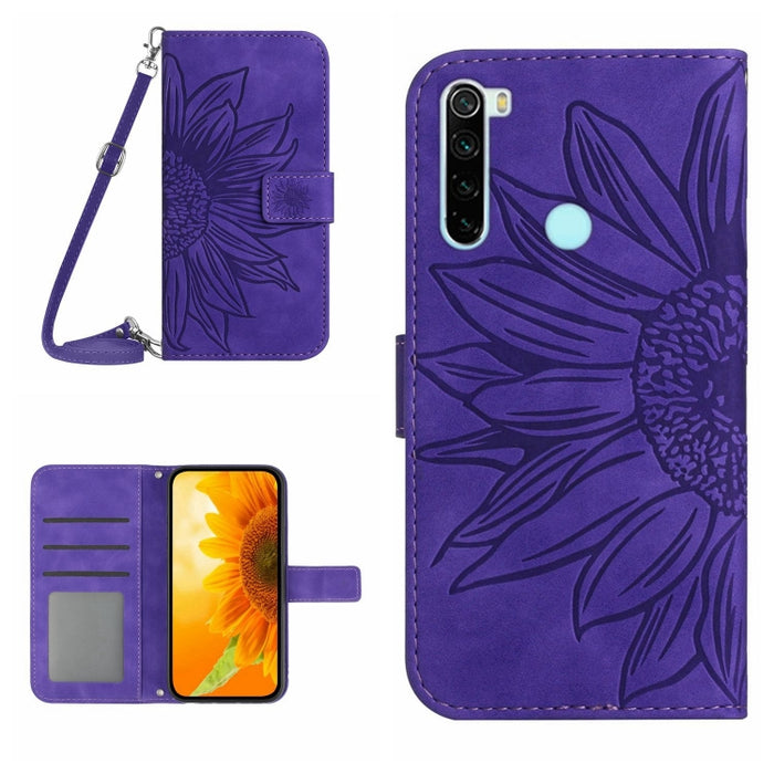 Skin Feel Sun Flower Pattern Flip Funda de cuero para teléfono con cordón, For Xiaomi Redmi A1+, For Xiaomi Redmi K30 Pro / Poco F2 Pro, For Xiaomi Redmi K40 / K40 Pro / Poco F3 / F3 Pro / 11i / 11X / 11X Pro, For Xiaomi Redmi K40 / K40 Pro /          ...