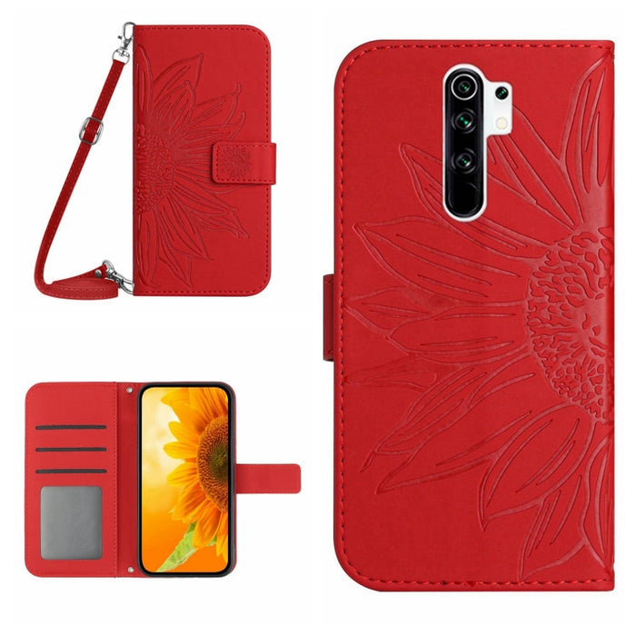 Skin Feel Sun Flower Pattern Flip Funda de cuero para teléfono con cordón, For Xiaomi Redmi A1+, For Xiaomi Redmi K30 Pro / Poco F2 Pro, For Xiaomi Redmi K40 / K40 Pro / Poco F3 / F3 Pro / 11i / 11X / 11X Pro, For Xiaomi Redmi K40 / K40 Pro /          ...