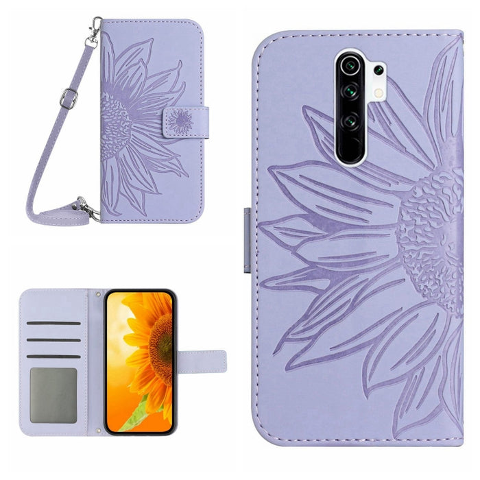 Skin Feel Sun Flower Pattern Flip Funda de cuero para teléfono con cordón, For Xiaomi Redmi A1+, For Xiaomi Redmi K30 Pro / Poco F2 Pro, For Xiaomi Redmi K40 / K40 Pro / Poco F3 / F3 Pro / 11i / 11X / 11X Pro, For Xiaomi Redmi K40 / K40 Pro /          ...