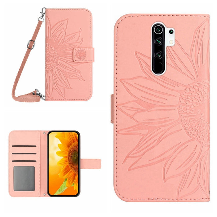 Skin Feel Sun Flower Pattern Flip Funda de cuero para teléfono con cordón, For Xiaomi Redmi A1+, For Xiaomi Redmi K30 Pro / Poco F2 Pro, For Xiaomi Redmi K40 / K40 Pro / Poco F3 / F3 Pro / 11i / 11X / 11X Pro, For Xiaomi Redmi K40 / K40 Pro /          ...