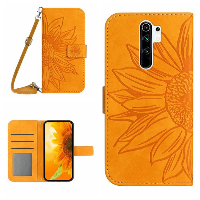 Skin Feel Sun Flower Pattern Flip Funda de cuero para teléfono con cordón, For Xiaomi Redmi A1+, For Xiaomi Redmi K30 Pro / Poco F2 Pro, For Xiaomi Redmi K40 / K40 Pro / Poco F3 / F3 Pro / 11i / 11X / 11X Pro, For Xiaomi Redmi K40 / K40 Pro /          ...