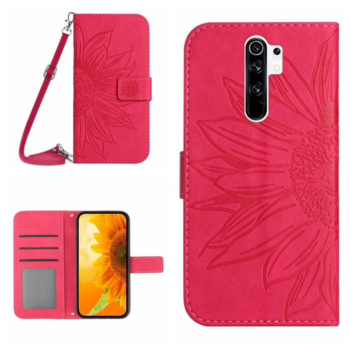 Skin Feel Sun Flower Pattern Flip Funda de cuero para teléfono con cordón, For Xiaomi Redmi A1+, For Xiaomi Redmi K30 Pro / Poco F2 Pro, For Xiaomi Redmi K40 / K40 Pro / Poco F3 / F3 Pro / 11i / 11X / 11X Pro, For Xiaomi Redmi K40 / K40 Pro /          ...
