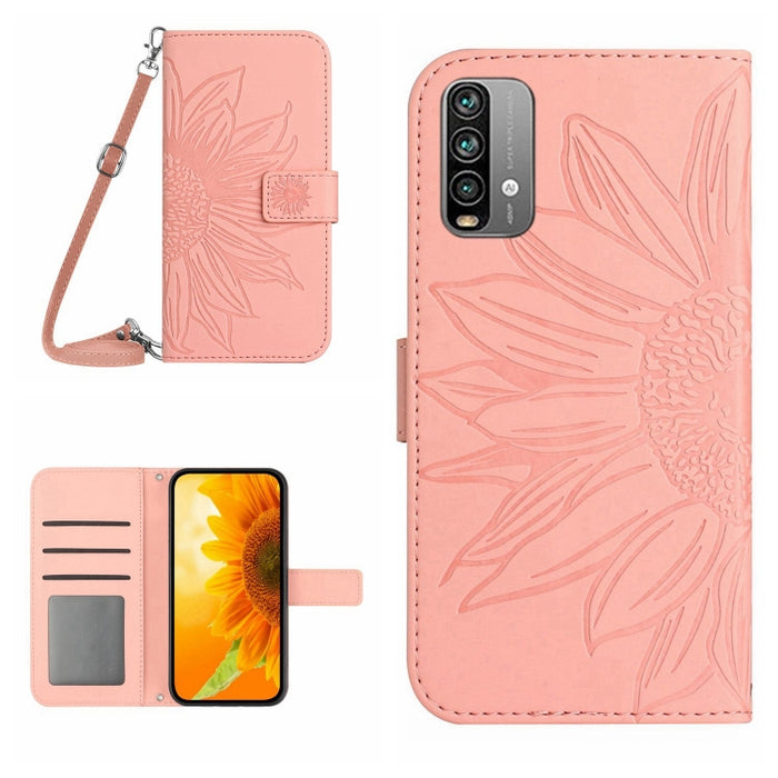 Skin Feel Sun Flower Pattern Flip Funda de cuero para teléfono con cordón, For Xiaomi Redmi A1+, For Xiaomi Redmi K30 Pro / Poco F2 Pro, For Xiaomi Redmi K40 / K40 Pro / Poco F3 / F3 Pro / 11i / 11X / 11X Pro, For Xiaomi Redmi K40 / K40 Pro /          ...
