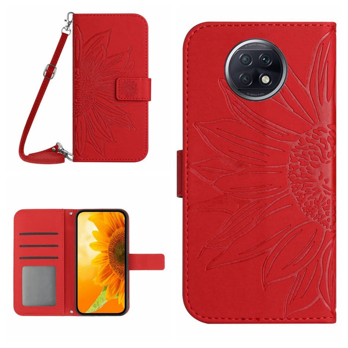 Skin Feel Sun Flower Pattern Flip Funda de cuero para teléfono con cordón, For Xiaomi Redmi A1+, For Xiaomi Redmi K30 Pro / Poco F2 Pro, For Xiaomi Redmi K40 / K40 Pro / Poco F3 / F3 Pro / 11i / 11X / 11X Pro, For Xiaomi Redmi K40 / K40 Pro /          ...