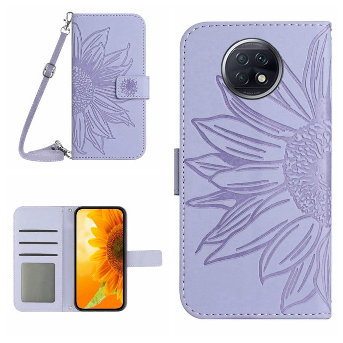 Skin Feel Sun Flower Pattern Flip Funda de cuero para teléfono con cordón, For Xiaomi Redmi A1+, For Xiaomi Redmi K30 Pro / Poco F2 Pro, For Xiaomi Redmi K40 / K40 Pro / Poco F3 / F3 Pro / 11i / 11X / 11X Pro, For Xiaomi Redmi K40 / K40 Pro /          ...