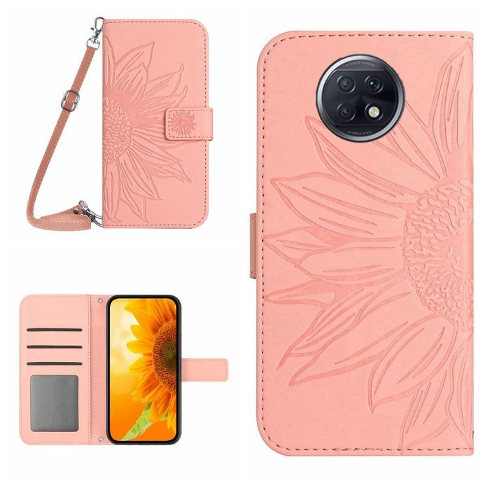 Skin Feel Sun Flower Pattern Flip Funda de cuero para teléfono con cordón, For Xiaomi Redmi A1+, For Xiaomi Redmi K30 Pro / Poco F2 Pro, For Xiaomi Redmi K40 / K40 Pro / Poco F3 / F3 Pro / 11i / 11X / 11X Pro, For Xiaomi Redmi K40 / K40 Pro /          ...