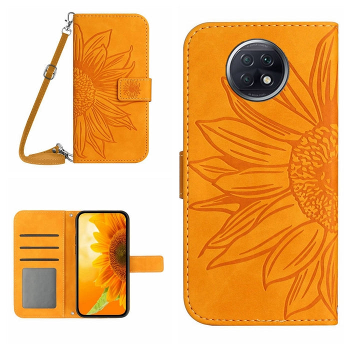 Skin Feel Sun Flower Pattern Flip Funda de cuero para teléfono con cordón, For Xiaomi Redmi A1+, For Xiaomi Redmi K30 Pro / Poco F2 Pro, For Xiaomi Redmi K40 / K40 Pro / Poco F3 / F3 Pro / 11i / 11X / 11X Pro, For Xiaomi Redmi K40 / K40 Pro /          ...