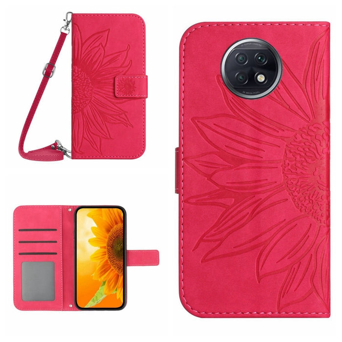Skin Feel Sun Flower Pattern Flip Funda de cuero para teléfono con cordón, For Xiaomi Redmi A1+, For Xiaomi Redmi K30 Pro / Poco F2 Pro, For Xiaomi Redmi K40 / K40 Pro / Poco F3 / F3 Pro / 11i / 11X / 11X Pro, For Xiaomi Redmi K40 / K40 Pro /          ...