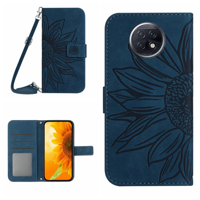 Skin Feel Sun Flower Pattern Flip Funda de cuero para teléfono con cordón, For Xiaomi Redmi A1+, For Xiaomi Redmi K30 Pro / Poco F2 Pro, For Xiaomi Redmi K40 / K40 Pro / Poco F3 / F3 Pro / 11i / 11X / 11X Pro, For Xiaomi Redmi K40 / K40 Pro /          ...